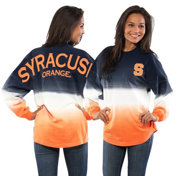 Spirit Jersey Fanatics Syracuse Ombre Long Sleeve Top - Picture 1 of 8